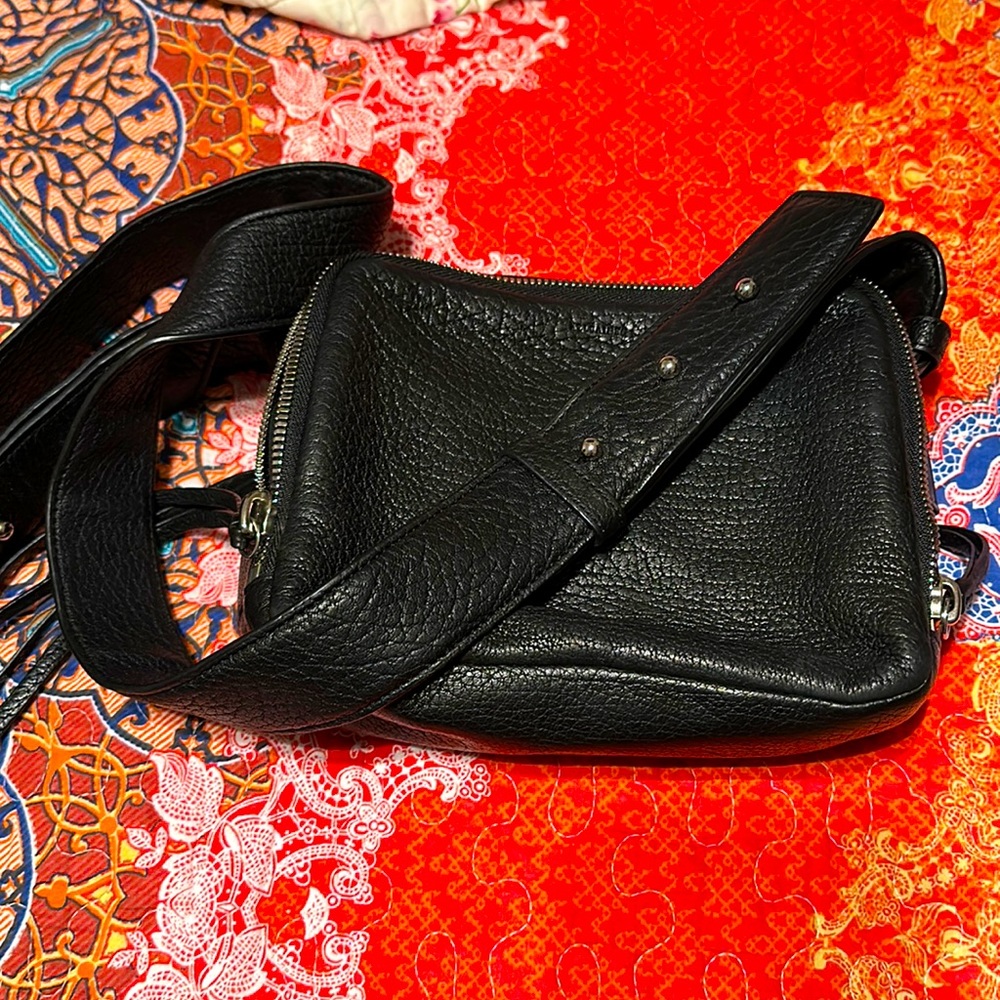 All Saints Leather Crossbody Bag
